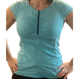 Athleta Sleeveless Quarter-Zip Cycling Top | EUC | Sz M